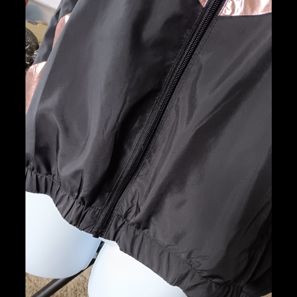 🖤 Zyia Active Black and Rose Gold Windbreaker Jacket Womens Small Moon - Picture 5 of 11